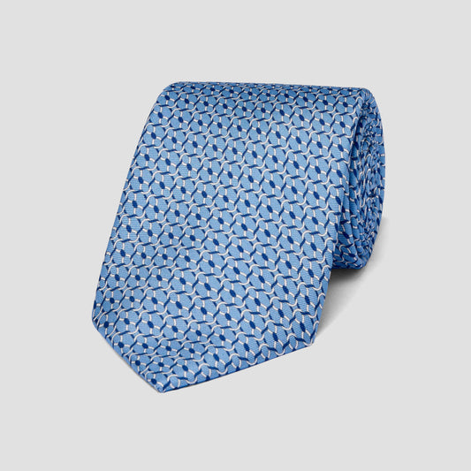 Imperial Chain Foulard Tie in Sky Blue