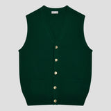 Wilton Scottish Cashmere Waistcoat in Bottle