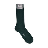 Plain Cashmere Short Socks in Green