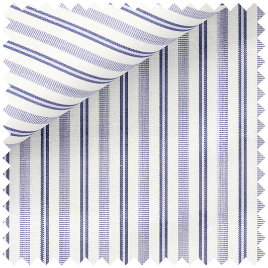 Double Pinstripe in Navy and Blue