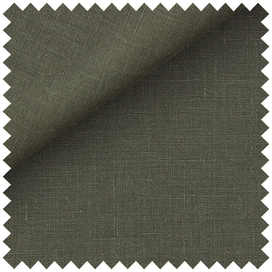 Plain Linen in Khaki