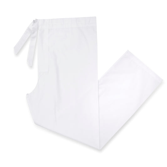 Plain Poplin Pyjamas in White