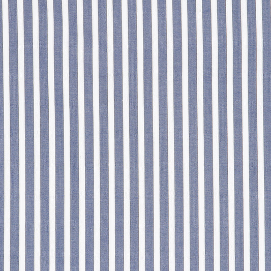 Exclusive Budd Stripe Cotton Nightshirt in Navy