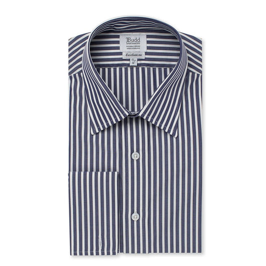 Exclusive Budd Stripe in Navy front