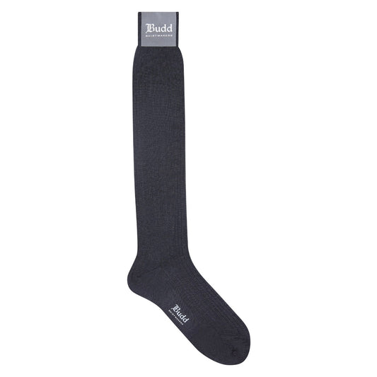 Cotton Long Socks in Grey