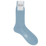 Wool Short Socks in Blue Mist