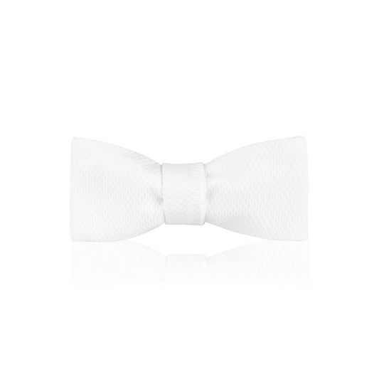 Plain Marcella Batswing Bow Tie in White