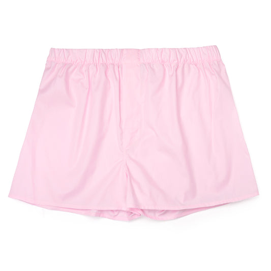 Plain Cotton Classic Boxer Shorts in Pink