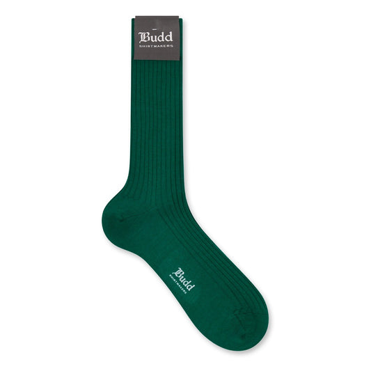 Cashmere and Silk Short Socks In Bright Green