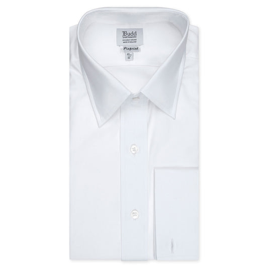 Pinpoint Oxford Double Cuff Shirt in White