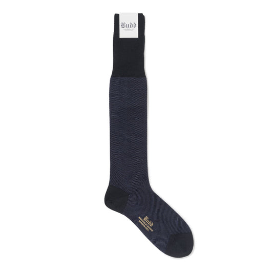 Polka Dot Cotton & Cashmere Long Socks in Black