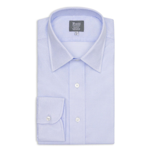 Tailored Fit Riviera Button Cuff Shirt in Sky Blue