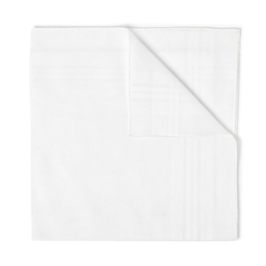 Romantique Batiste Cotton Handkerchief in White