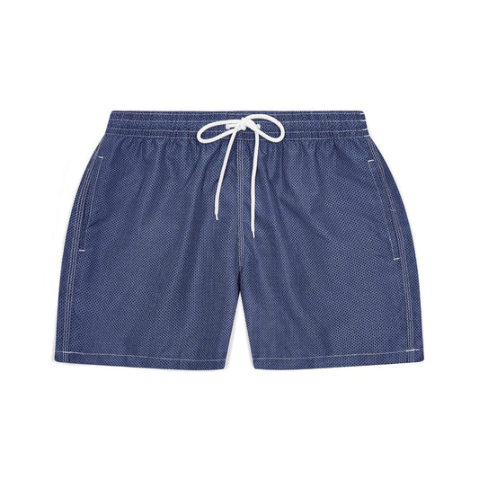 Swim Shorts in Blue Honeycomb Print