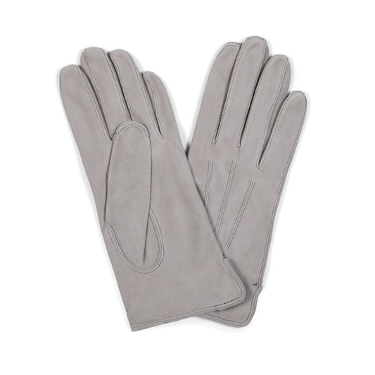 Leather Unlined Dress Gloves in Grey