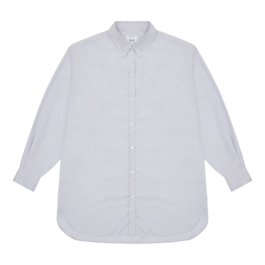 Luxor End on End Cotton Shirt in Grey