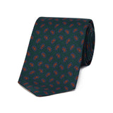 Madder Silk Medium Paisley Motif Tie in Green