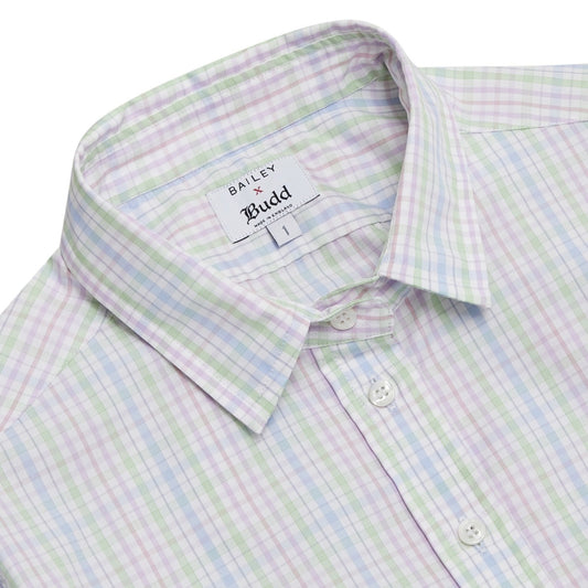 Scout Shirt in Pastel Check Collar
