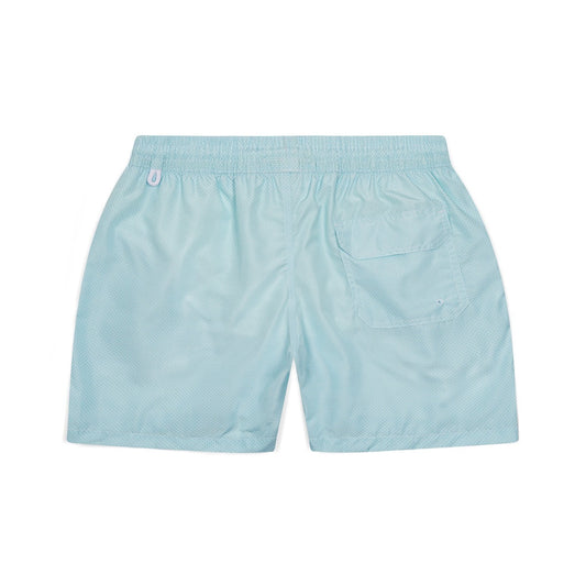 Swim Shorts in Mint Honeycomb Print