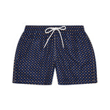 Swim Shorts in Navy Small Floral Motif Print