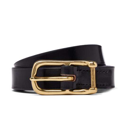 Wigmore Bridle Leather Belt in Black
