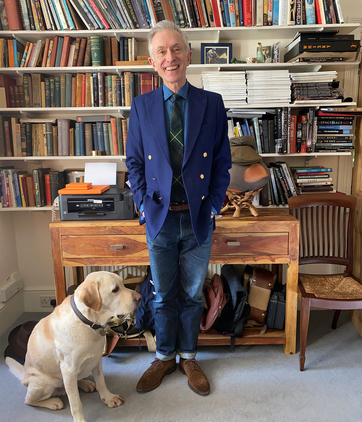 David Evans with dog